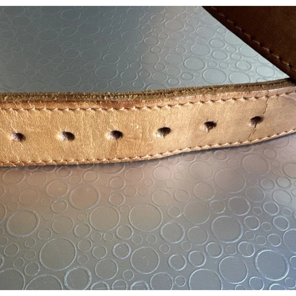 Vintage Lambert Kay Leather Dog Collar Size 34 Made in England Large Breeds